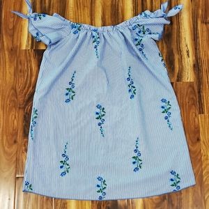 Miley + Molly Embroidered Off The Shoulder Dress